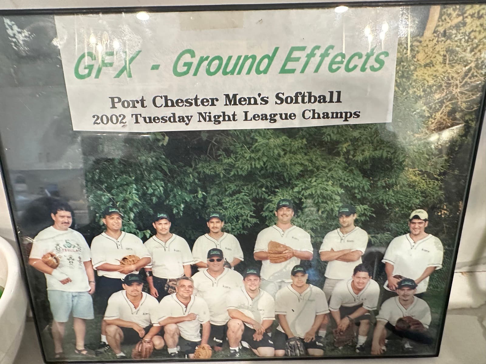 GFX Ground Effects — 2002 Port Chester Men's Softball Tuesday Night League Champs