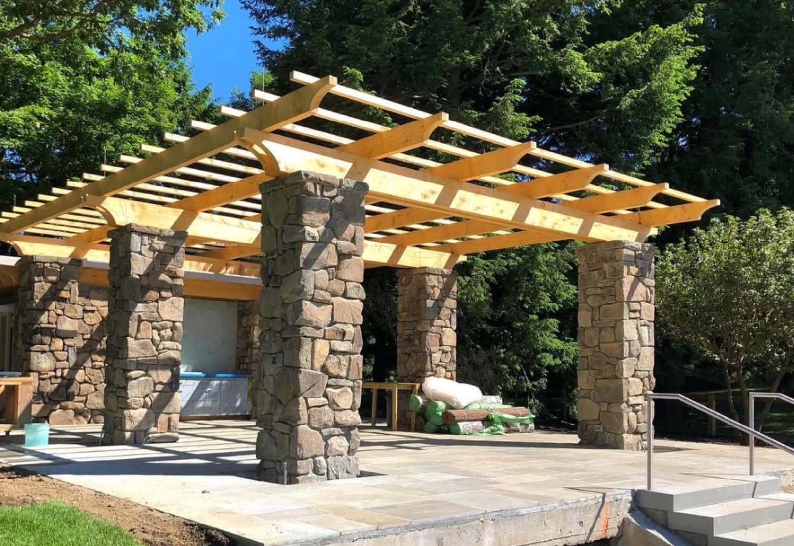 Stone Pergola